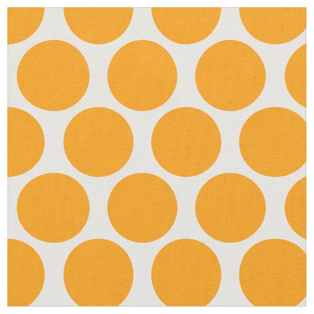 Tela Naranja Mod Dots (De cerca)