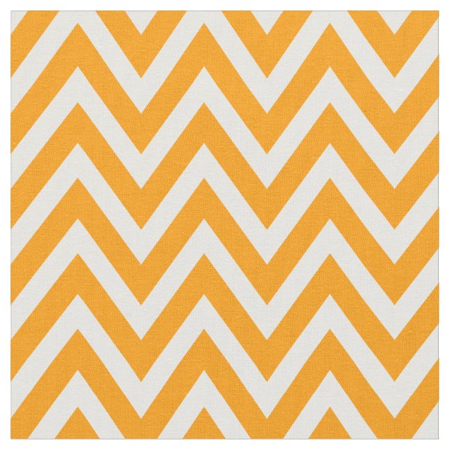Tela Naranja Moderno Chevron Stripes (De cerca)