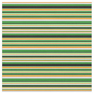 Tela Naranja oscuro, lavanda, verde forestal, negro y v