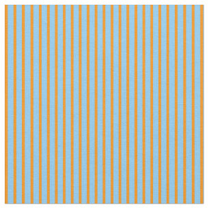 Tela Naranja oscuro y franjas de color azul cielo claro