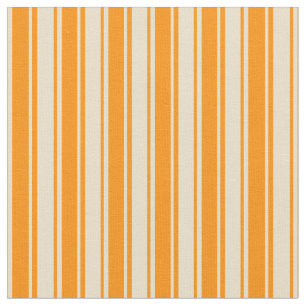 Tela Naranja oscuro y franjas de Tan