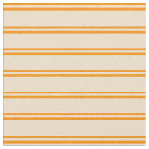 Tela Naranja oscuro y franjas de Tan