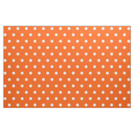 Tela Naranja Polka Dots Art Craft Tejido de coser