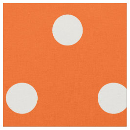 Tela Naranja Polka Dots Art Craft Tejido de coser