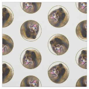 Tela Naranja Pomerania de pintura Sable Original Dog Ar