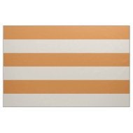 Tela Naranja quemado y franjas anchas Beige de gran esc