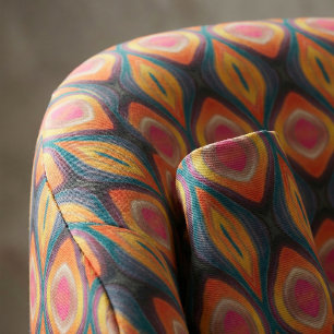 Tela Naranja rosa Resto amarillo Funky Resumen Patrón