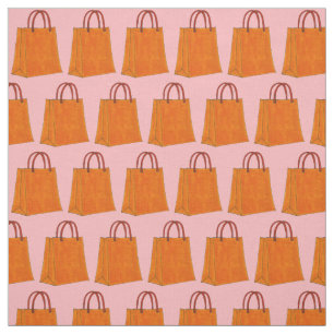 Tela Naranja Shopaholic Comprar Bolsa Fashionista Tiend