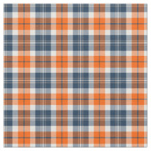 Naranja y Blue Sporty Plaid