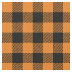 Tela Naranja y placa de búfalo negra