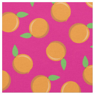 Tela Naranjas adoran cocina de fruta rosa