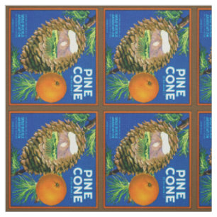 Tela Naranjas de CoPine Cone