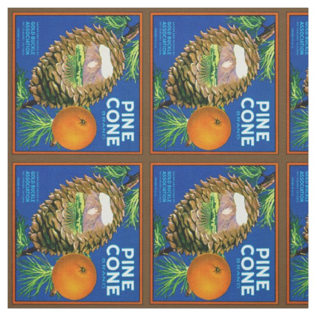 Tela Naranjas de CoPine Cone (Retal)