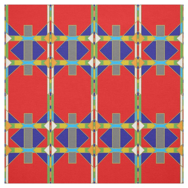 Tela Native American Style Patterned Fabric (Retal)
