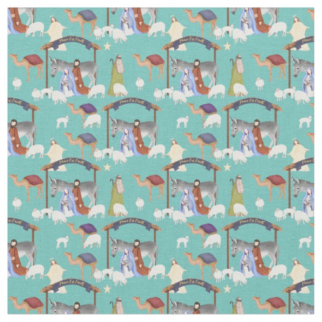 Tela Natividad Fabric (De cerca)