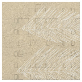 Tela Naturales Palm Crema hojas dibujo textura de papel