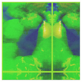 Tela Naturaleza en el tejido verde limón 2