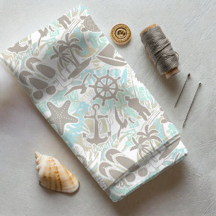 Tela Nautical Beach Collage Sand ID840