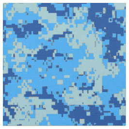 Tela Navidad azul - camuflaje azul