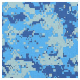 Tela Navidad azul - camuflaje azul