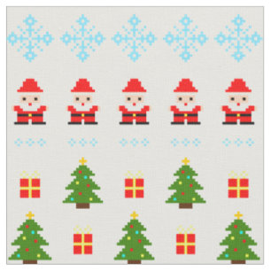 Tela Navidad de Arte de Píxel