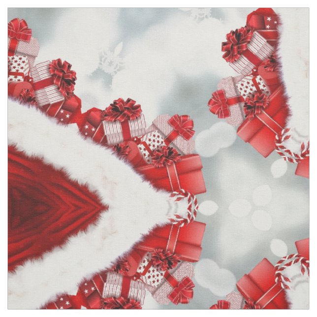 Tela navidad presenta tejido caleidoscopio (Retal)