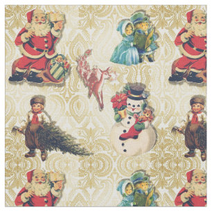 Tela Navidad retro