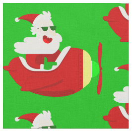 Tela navidades aviador piloto de avión santa claus dive