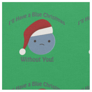 Tela Navidades azules sin ti azul