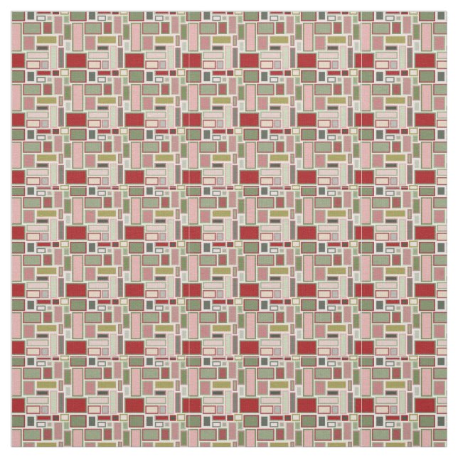 Tela Navidades Boho Rectangles (Retal)