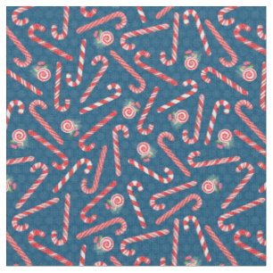 Tela Navidades Candy Canes Fabric