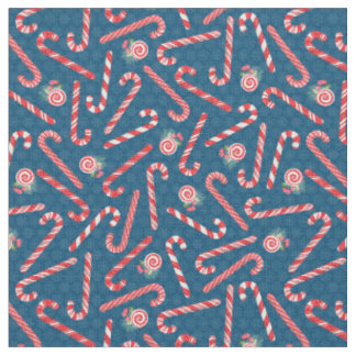 Tela Navidades Candy Canes Fabric