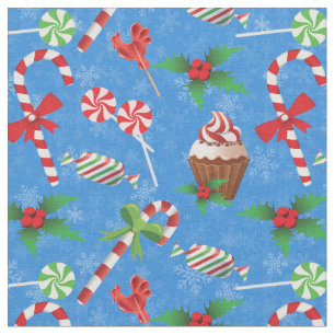 Tela Navidades Candy, lollipop y pastel