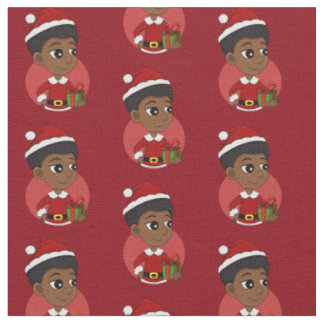 Tela Navidades chica con un personalizado africano