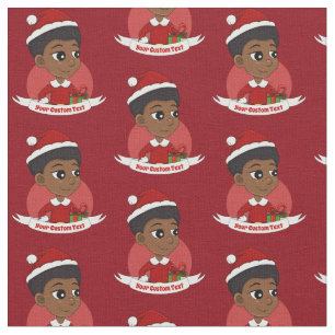 Tela Navidades chica con un personalizado africano
