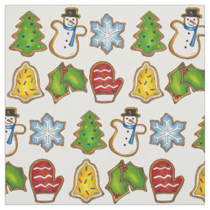 Tela Navidades con escarcha Cocina azucarera árbol de C