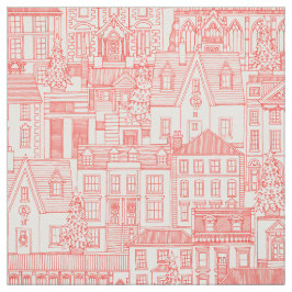 Tela navidades con perla roja