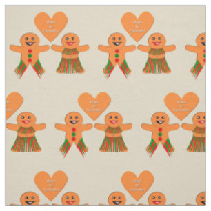 Tela Navidades Cuidados Gingerbread Pareja