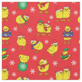 Tela Navidades Cute: chichas, fiestas rojas