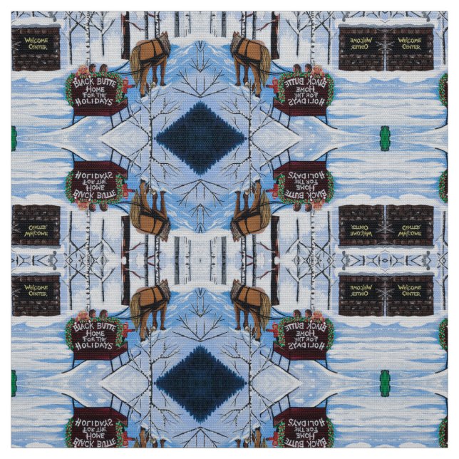 Tela Navidades de bienvenida (Retal)