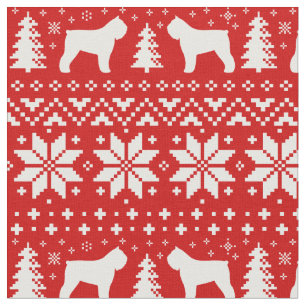 Tela Navidades de Bouvier des Flandres Silhouettes