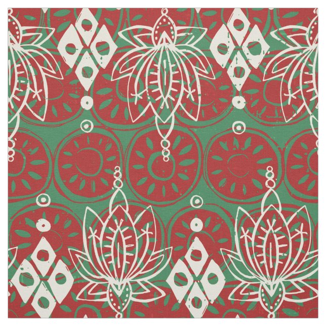 Tela navidades de diamantes de loto (Retal)