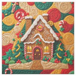 Tela Navidades de la casa de Gingerbread