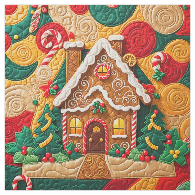 Tela Navidades de la casa de Gingerbread (Retal)
