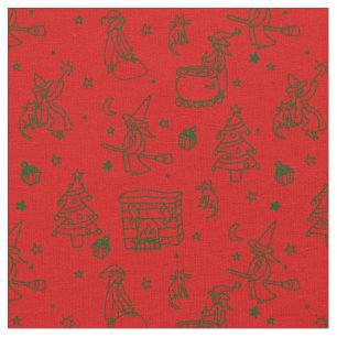 Tela navidades de la epifanía bruja befana roja