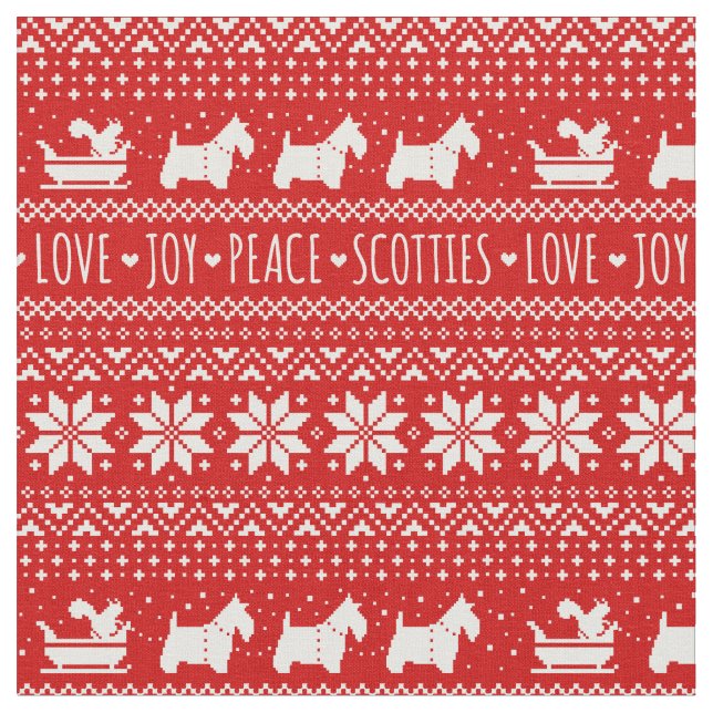 Tela Navidades de perros escoceses festivos| Territorio (De cerca)