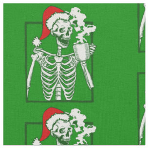Tela navidades de pesadilla esqueleto tomando café crán