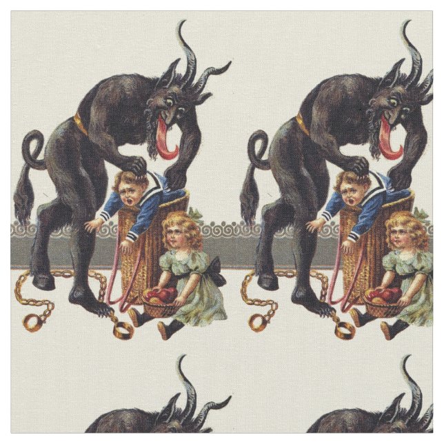 Tela navidades de pesadilla krampus (De cerca)