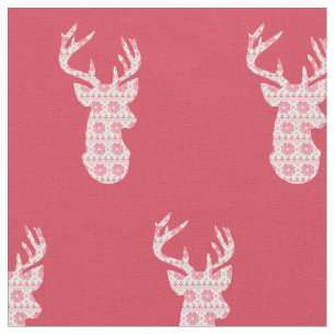 Tela Navidades de Winter Knit Reindeer Fabric