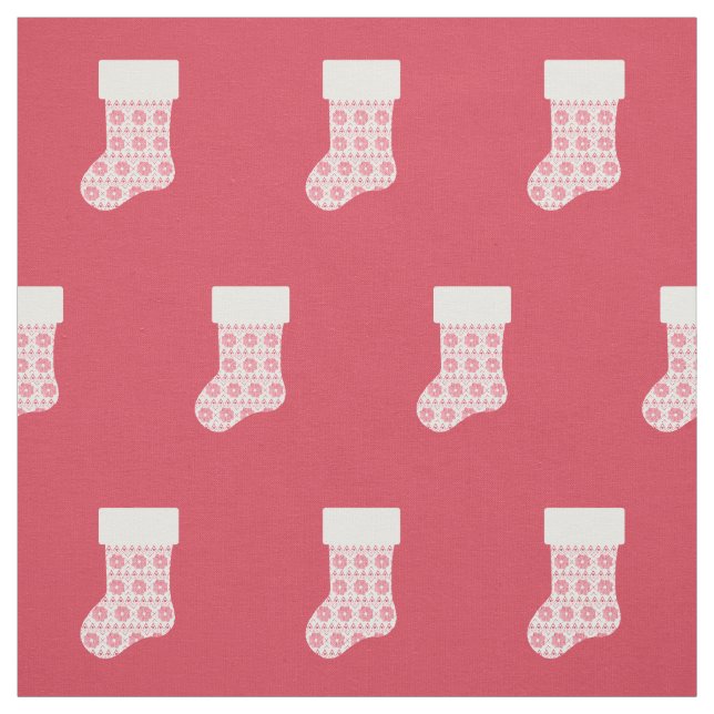 Tela Navidades de Winter Knit Stocking Fabric (Retal)